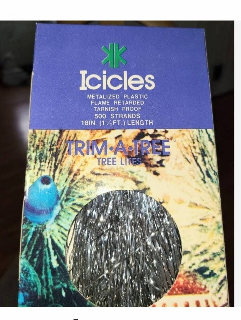 Tinsel SILVER Foil Icicles 4 box VINTAGE NEW boxes Christmas Trim A Tree decor